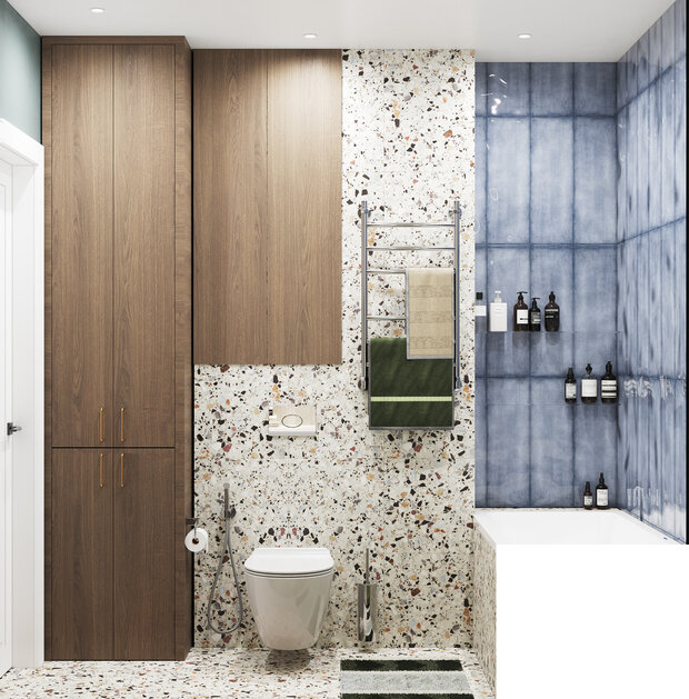 Фотография: Ванная в стиле Современный, Квартира, Проект недели, Воронеж, 2 комнаты, 40-60 метров, Room To Me, Анастасия Смагина – фото на INMYROOM