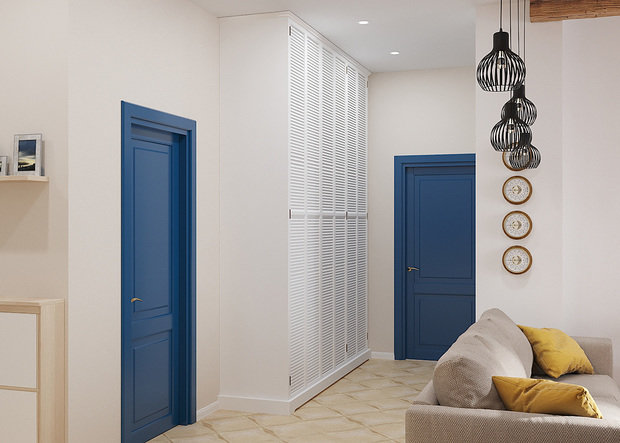 Визуализация интерьера прихожей в современном стиле