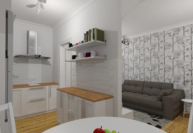 Фото из портфолио Квартира в Скандинавском стиле – фотографии дизайна интерьеров на INMYROOM