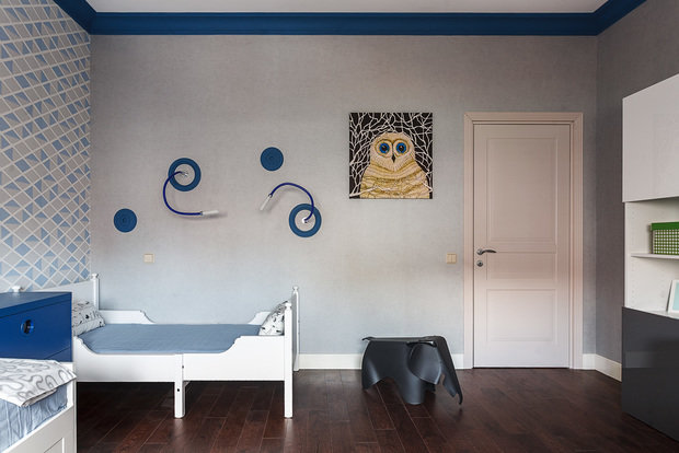 Фотография: Детская в стиле Современный, Квартира, Проект недели, Москва, Марина Саркисян, Сергей Красюк, новостройка, 4 и больше, Более 90 метров – фото на INMYROOM