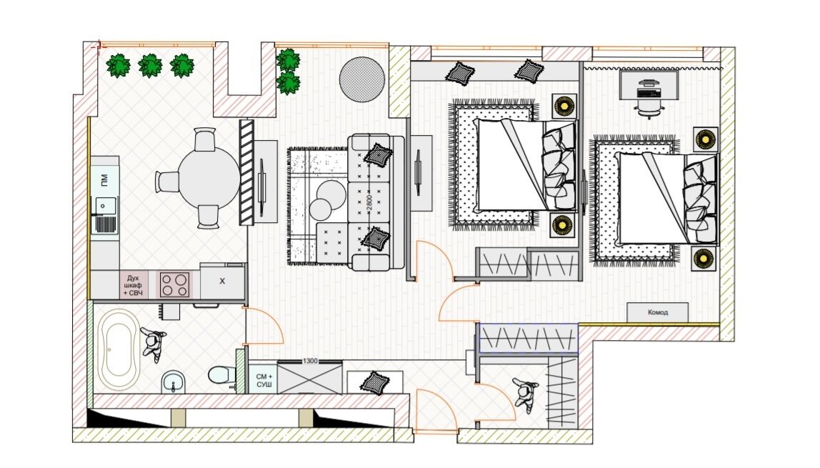 Фотография: Планировки в стиле , Современный, Квартира, Проект недели, Москва, Ирина Васильева, Монолитный дом, 3 комнаты, 60-90 метров, Александра Лепина, Vasilyeva Interiors, Юлия Хорошева – фото на INMYROOM Фотография: Планировки в стиле , Современный, Квартира, Проект недели, Москва, Ирина Васильева, Монолитный дом, 3 комнаты, 60-90 метров, Александра Лепина, Vasilyeva Interiors, Юлия Хорошева – фото на INMYROOM