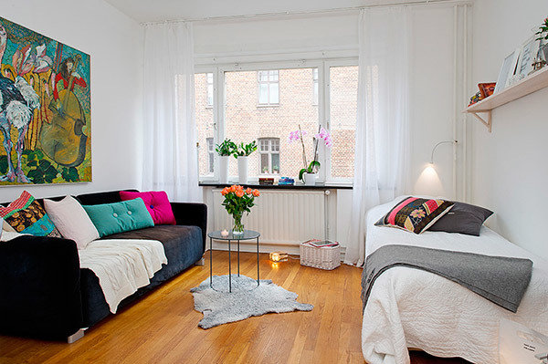 Фотография: Гостиная в стиле Скандинавский, Квартира, Советы, Ремонт на практике – фото на INMYROOM