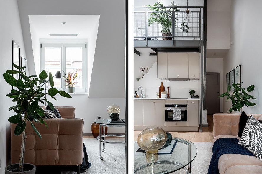 Фотография: в стиле , Кухня и столовая, Гостиная, Кабинет, Декор интерьера, Квартира, Белый, Серый, 2 комнаты – фото на INMYROOM Фотография: в стиле , Кухня и столовая, Гостиная, Кабинет, Декор интерьера, Квартира, Белый, Серый, 2 комнаты – фото на INMYROOM