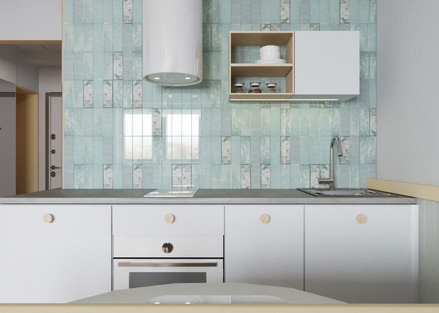 Фотография: Кухня и столовая в стиле Современный, Малогабаритная квартира, Квартира, Студия, Санкт-Петербург, до 40 метров, Василиса Павлова – фото на INMYROOM