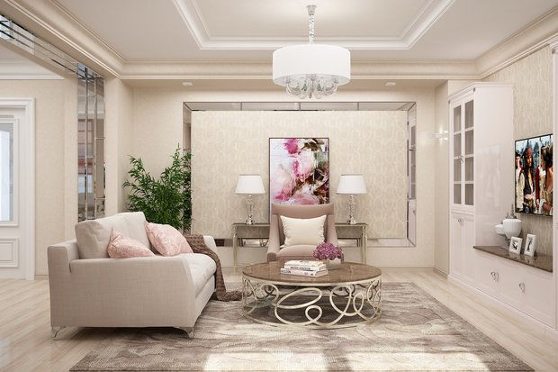 Фото из портфолио Гостиная "Un éclat" – фотографии дизайна интерьеров на INMYROOM