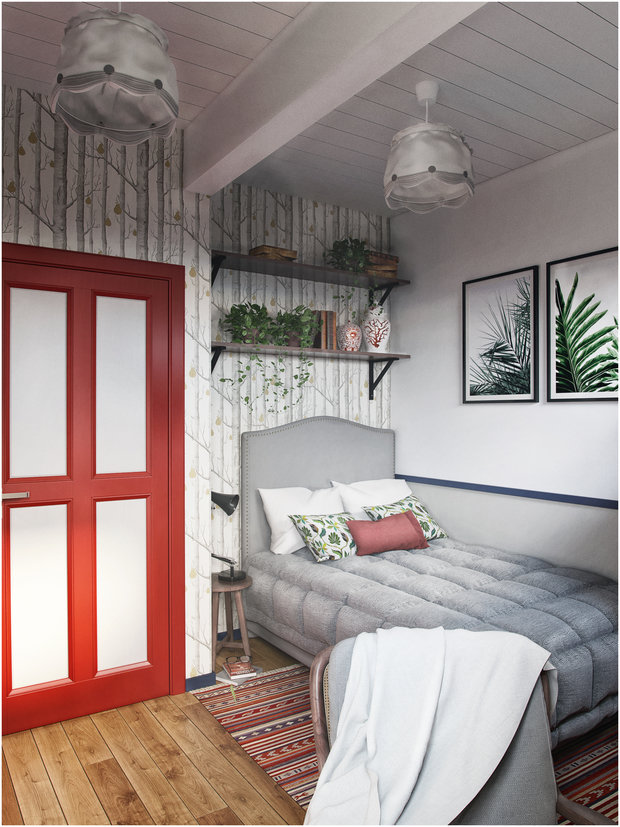 Фотография: Спальня в стиле Эко, Дом, Проект недели, Дом и дача, Макс Жуков, Ленинградская область, ToTaste Studio, 4 и больше, Более 90 метров – фото на INMYROOM