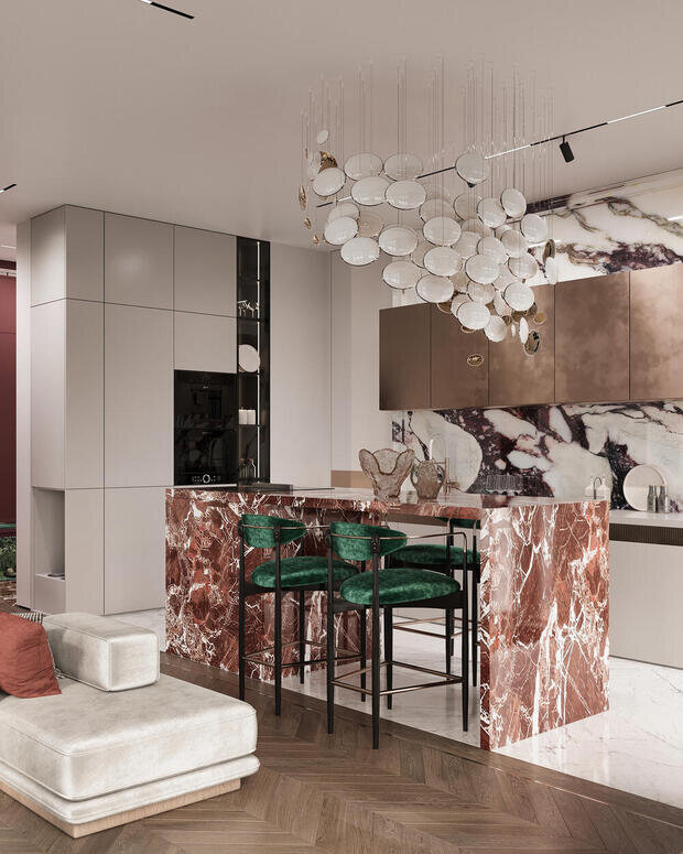 Фото из портфолио Дизайн интерьера квартиры в ЖК «ID Парк Победы» в стиле неоклассика – фотографии дизайна интерьеров на INMYROOM