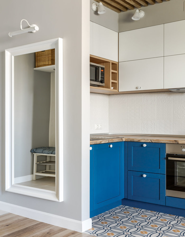 Фотография: Кухня и столовая в стиле Скандинавский, Квартира, Советы, Проект недели, Москва, 1 комната, 2 комнаты, до 40 метров, 40-60 метров, ирина носова, ПРЕМИЯ INMYROOM – фото на INMYROOM