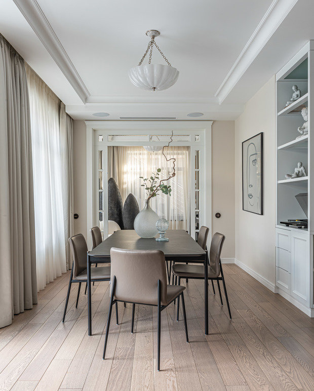 Фотография: Кухня и столовая в стиле Классический, Современный, Дом, Проект недели, Дом и дача, Московская область, 4 и больше, Более 90 метров, Екатерина Реброва – фото на INMYROOM