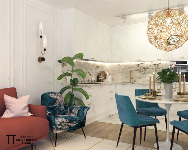 Фото из портфолио 3кк Москва – фотографии дизайна интерьеров на INMYROOM