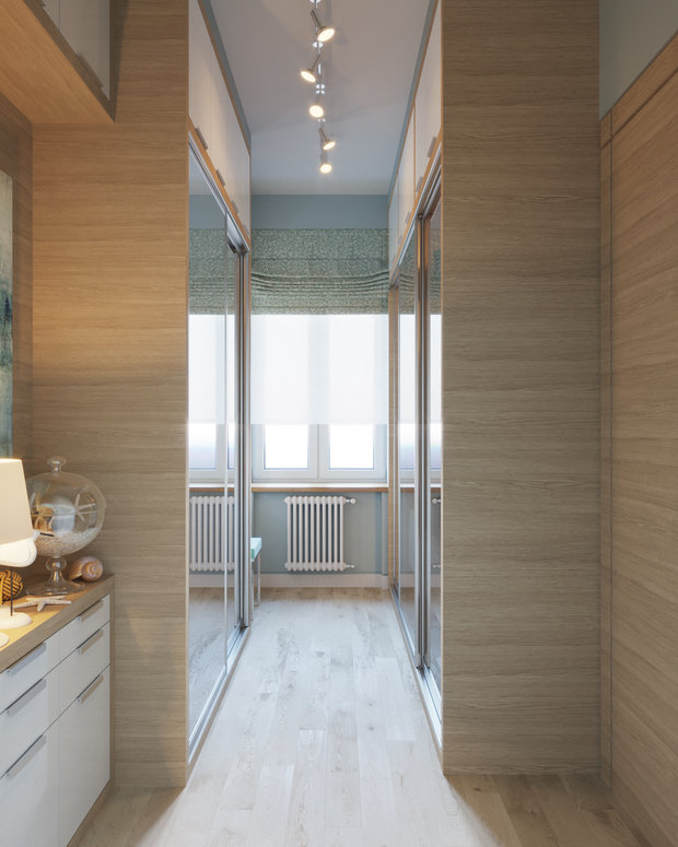 Фотография: Гардеробная в стиле Современный, Квартира, Проект дня, Москва, Студия 3.14, Сталинка, 3 комнаты, 60-90 метров, Марина Козлякова – фото на INMYROOM