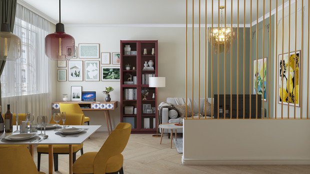 Фото из портфолио Проект квартиры 65 м2 – фотографии дизайна интерьеров на INMYROOM