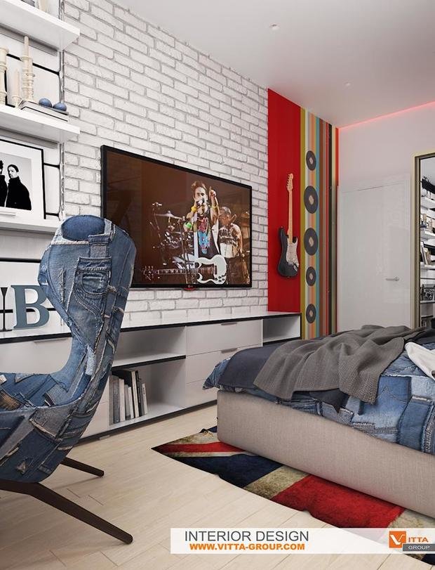 Фото из портфолио Rock style for girl – фотографии дизайна интерьеров на INMYROOM