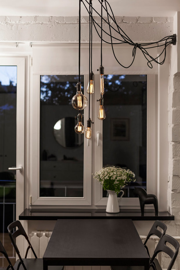 Фотография: Кухня и столовая в стиле Лофт, Скандинавский, Квартира, Студия, Проект недели, Москва, Настя Антонюк, 40-60 метров – фото на INMYROOM