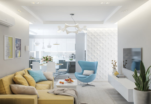 Фотография: Гостиная в стиле Скандинавский, Современный – фото на INMYROOM