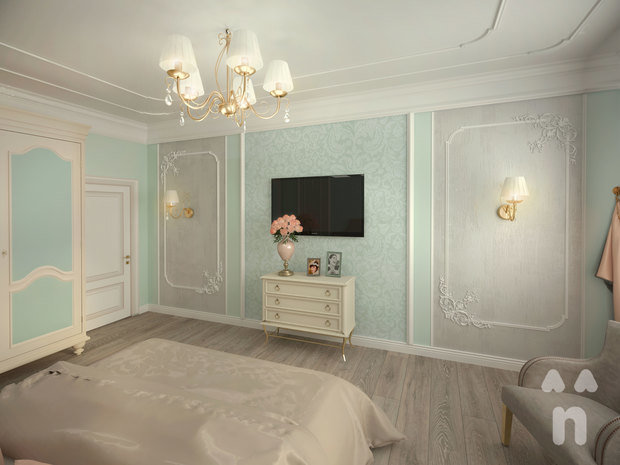 Фото из портфолио Спальня "Персиковый акцент" – фотографии дизайна интерьеров на INMYROOM