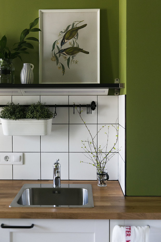 Фотография: Кухня и столовая в стиле Скандинавский, Современный, Квартира, Проект недели, Санкт-Петербург, 1 комната, до 40 метров, Анастасия Заркуа – фото на INMYROOM