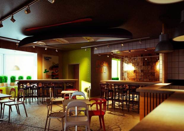 Фото из портфолио Pizza Time – фотографии дизайна интерьеров на INMYROOM