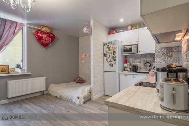 Фото из портфолио Ремонт студии в ЖК «GreenCity» – фотографии дизайна интерьеров на INMYROOM