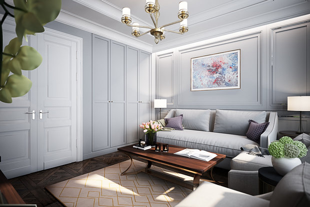 Фото из портфолио Гостиная в стиле Неоклассики – фотографии дизайна интерьеров на INMYROOM