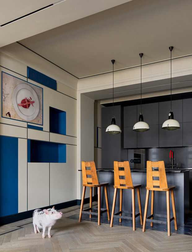 Фотография: Кухня и столовая в стиле Эклектика, Квартира, Проект недели, Москва, 3 комнаты, Более 90 метров, #эксклюзивныепроекты, Only Design, Ольга Седова, Прохор Машуков – фото на INMYROOM