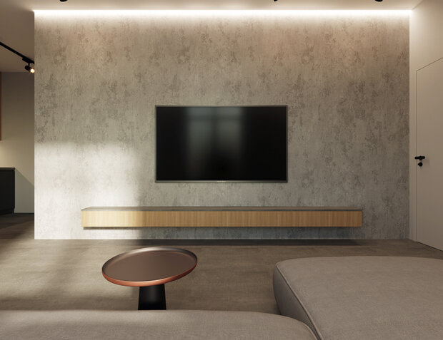 Фото из портфолио Тёмный минимализм – фотографии дизайна интерьеров на INMYROOM