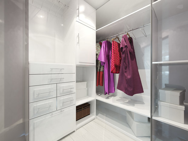 Фотография: Гардеробная в стиле Скандинавский – фото на InMyRoom.ru