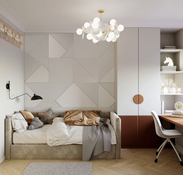 Фотография: Детская в стиле Классический, Современный, Эклектика, Квартира, Проект недели, Санкт-Петербург, Кирпичный дом, 4 и больше, 60-90 метров, Студия дизайна Максимаджи – фото на INMYROOM