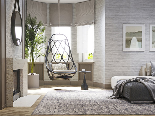 Фото из портфолио Библиотека с камином – фотографии дизайна интерьеров на INMYROOM