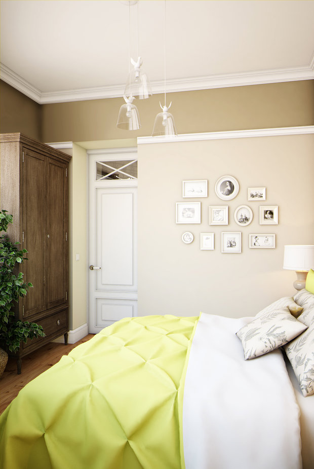 Фотография: Спальня в стиле Прованс и Кантри, Классический, Современный, Эклектика, Квартира, Gramercy Home, Проект недели, Москва, Зеленый, Бежевый, Розовый, Бирюзовый, Марина Саркисян, Jacob Delafon, Laufen Palomba Collection, Designers Guild, Hansgrohe Raindance, Eiffinger, Aqua Azzuro, Atlas Concorde Doga Vanilla Cassettone, Vasily, квартира со свободной планировкой, свободная планировка, классический интерьер – фото на INMYROOM