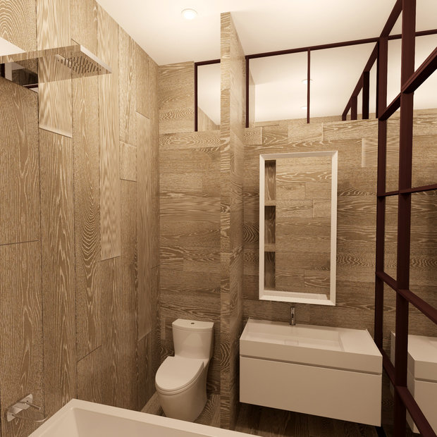 Фотография: Гардеробная в стиле Современный, Лофт, Квартира, Проект недели, Москва, Викторина Смельницкая, Монолитный дом, 1 комната, 40-60 метров – фото на INMYROOM