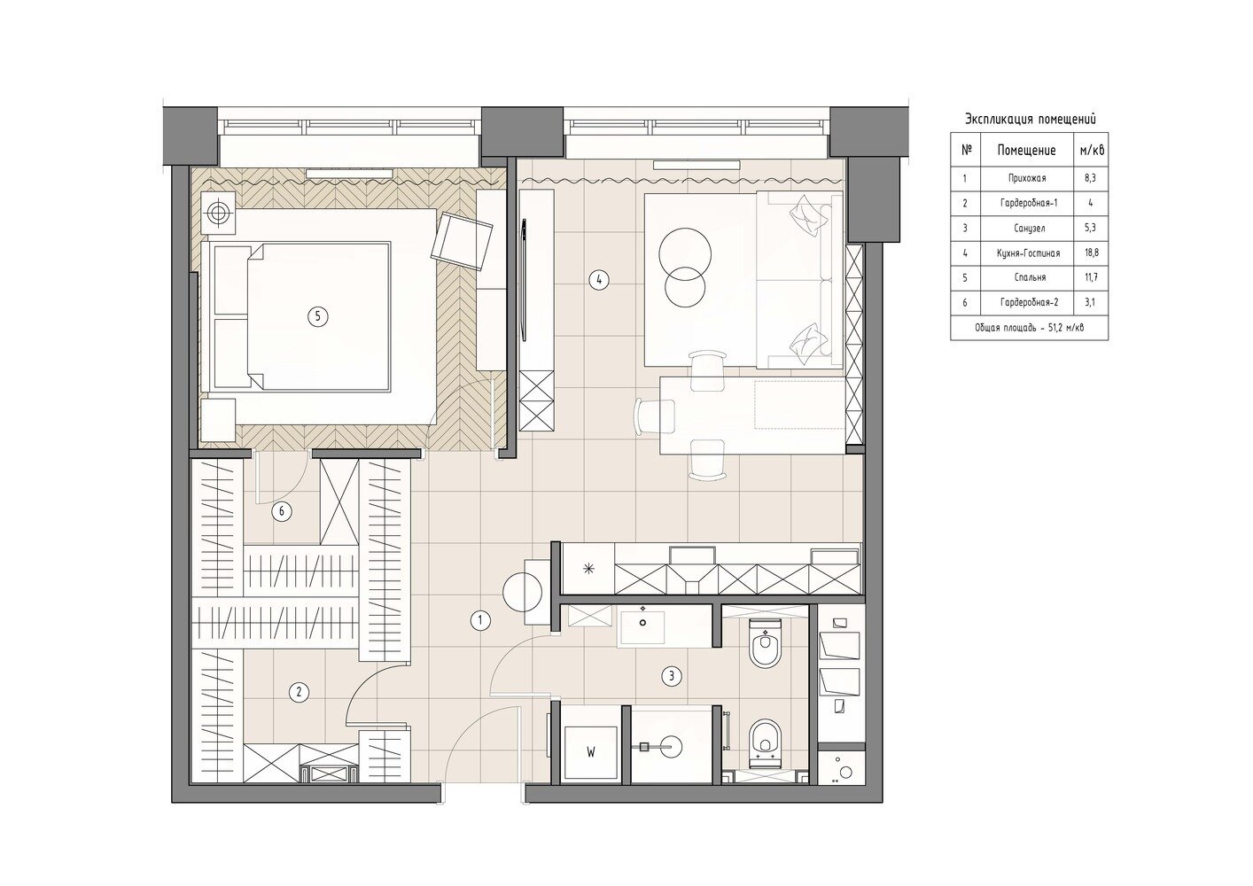 Фотография: Планировки в стиле , Классический, Квартира, Проект недели, Москва, 2 комнаты, 40-60 метров, Андрей Некрасов – фото на INMYROOM Фотография: Планировки в стиле , Классический, Квартира, Проект недели, Москва, 2 комнаты, 40-60 метров, Андрей Некрасов – фото на INMYROOM