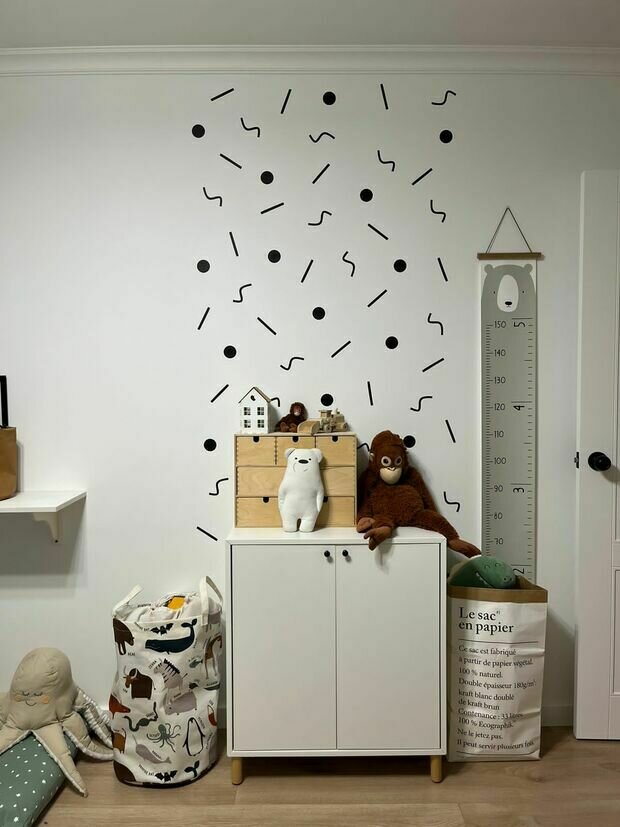 Фотография: Детская в стиле Скандинавский, Современный, Квартира, Проект недели, Москва, Панельный дом, 2 комнаты, 40-60 метров, И-700, Алена Жирова – фото на INMYROOM