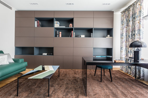 Фотография: Кабинет в стиле Современный, Квартира, Проект недели, Москва, Ольга Черненко, 4 и больше, Более 90 метров – фото на INMYROOM
