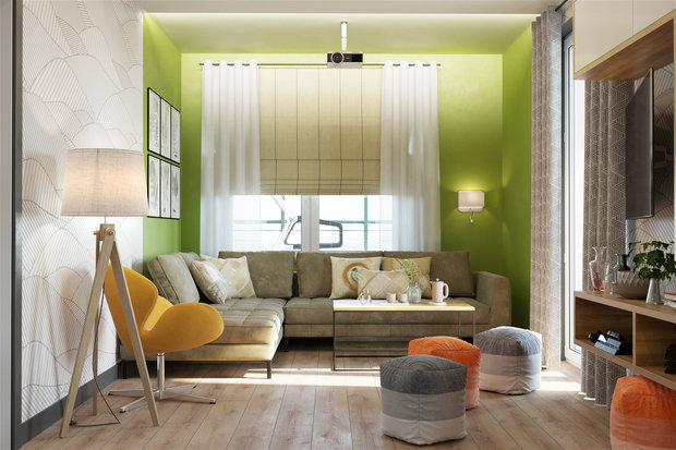 Фото из портфолио Изумрудные холмы – фотографии дизайна интерьеров на INMYROOM