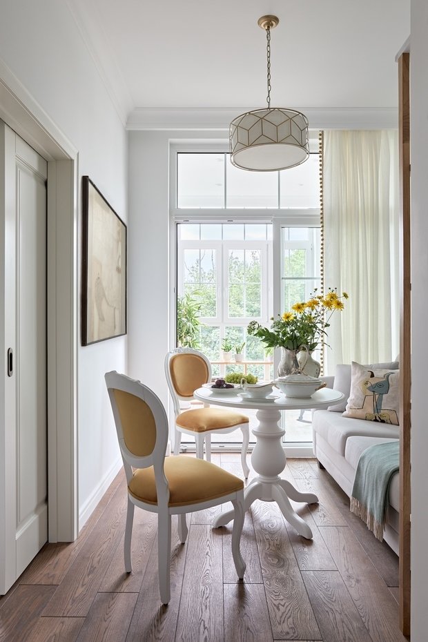 Фотография: Кухня и столовая в стиле Прованс и Кантри, Современный, Квартира, Проект недели, Калининград, 1 комната, 40-60 метров, Алена Николаева, Винтажный – фото на INMYROOM
