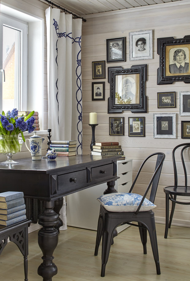 Фотография: Кабинет в стиле Прованс и Кантри, Дом, Проект недели, Дача, Дом и дача, Ирина Лаврентьева, Пучково, Lavka design – фото на INMYROOM