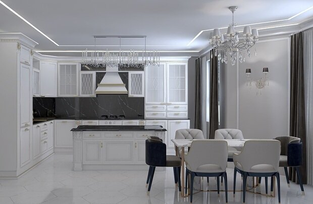 Фото из портфолио Современная классика для любителей роскоши – фотографии дизайна интерьеров на INMYROOM