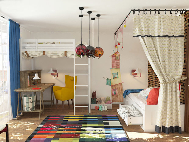 Фотография: Детская в стиле Лофт – фото на INMYROOM