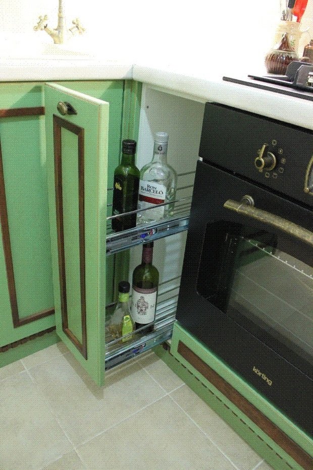 Фото из портфолио Кухня в стиле Прованс для городской квартиры "Фисташка с шоколадом" – фотографии дизайна интерьеров на INMYROOM