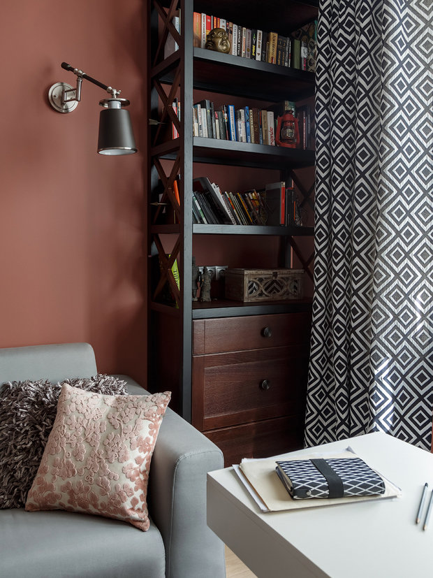 Фотография: Кабинет в стиле Скандинавский, Современный, Квартира, Проект недели, Москва, Надя Зотова, Сталинка – фото на INMYROOM