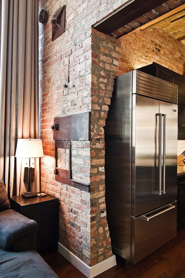 Фотография: Кухня и столовая в стиле Лофт, Квартира, Дома и квартиры – фото на INMYROOM