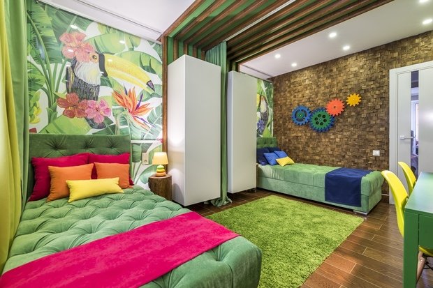 Фото из портфолио Солнечные джунгли – фотографии дизайна интерьеров на INMYROOM