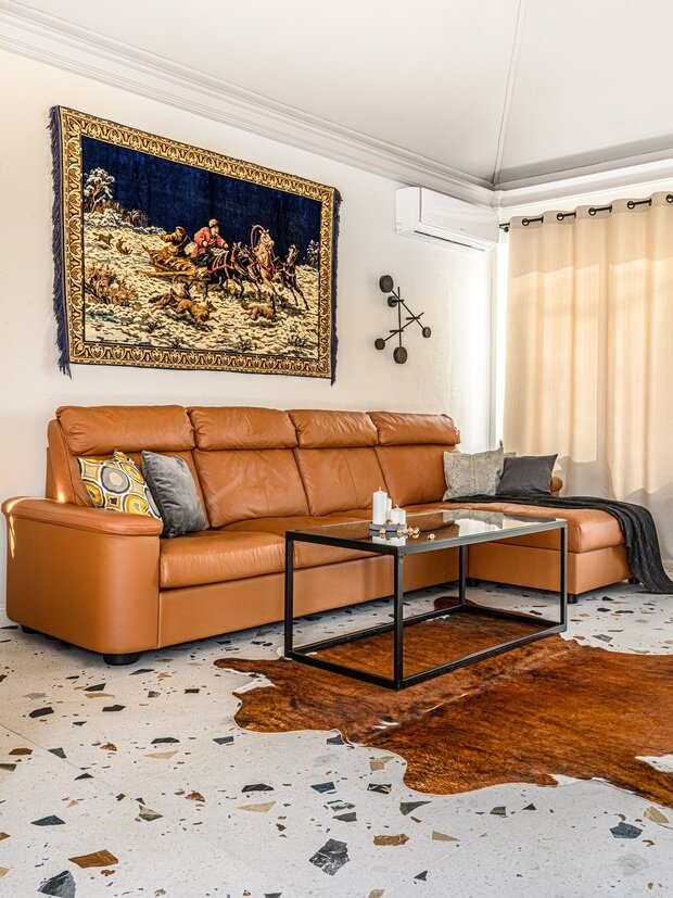 Фотография: Гостиная в стиле Прованс и Кантри, Эклектика, Кухня и столовая, Проект дня, Краснодар, Маргарита Мельникова, Кирпичный дом, 1 комната, 40-60 метров, Андрей Мельников – фото на INMYROOM