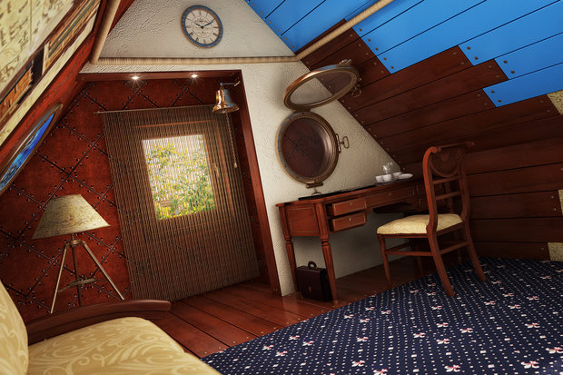 Фото из портфолио комната капитана Немо – фотографии дизайна интерьеров на INMYROOM