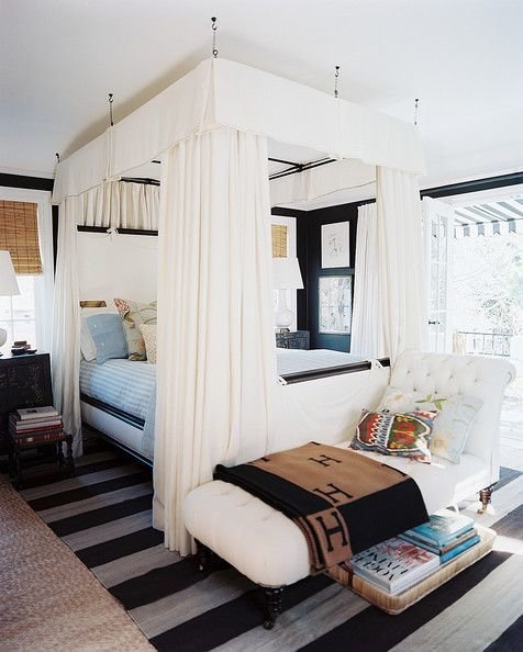Фотография: Спальня в стиле Скандинавский, Декор интерьера, Мебель и свет, Балдахин – фото на INMYROOM