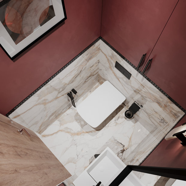 Фотография: Ванная в стиле Современный, Эклектика, Квартира, Проект недели, Монолитный дом, 3 комнаты, 60-90 метров, Светлана Удзилаури, Брянск – фото на INMYROOM