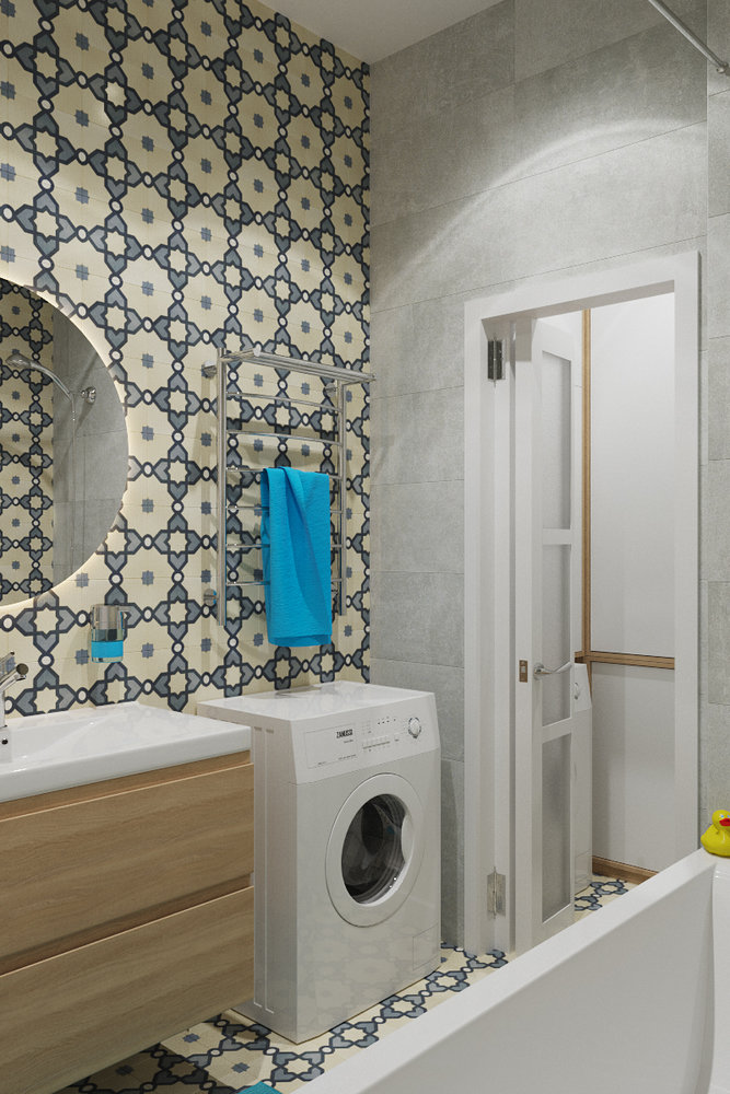 Фотография: Ванная в стиле Современный, Квартира, Проект недели, Москва, Студия 3.14, Тимур Абдрахманов, Борис Комаровский, Сталинка, Алена Горшкова, Галина Жирицкая, 3 комнаты, 60-90 метров – фото на INMYROOM Фотография: Ванная в стиле Современный, Квартира, Проект недели, Москва, Студия 3.14, Тимур Абдрахманов, Борис Комаровский, Сталинка, Алена Горшкова, Галина Жирицкая, 3 комнаты, 60-90 метров – фото на INMYROOM