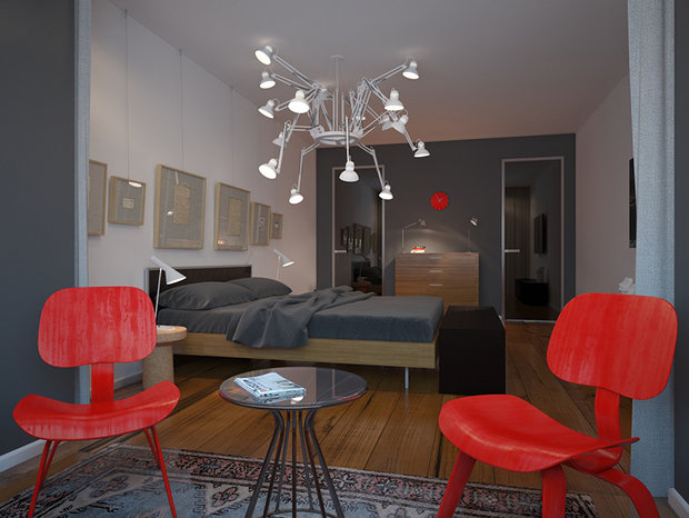 Фото из портфолио Холостятский Loft. Город Пермь. – фотографии дизайна интерьеров на INMYROOM