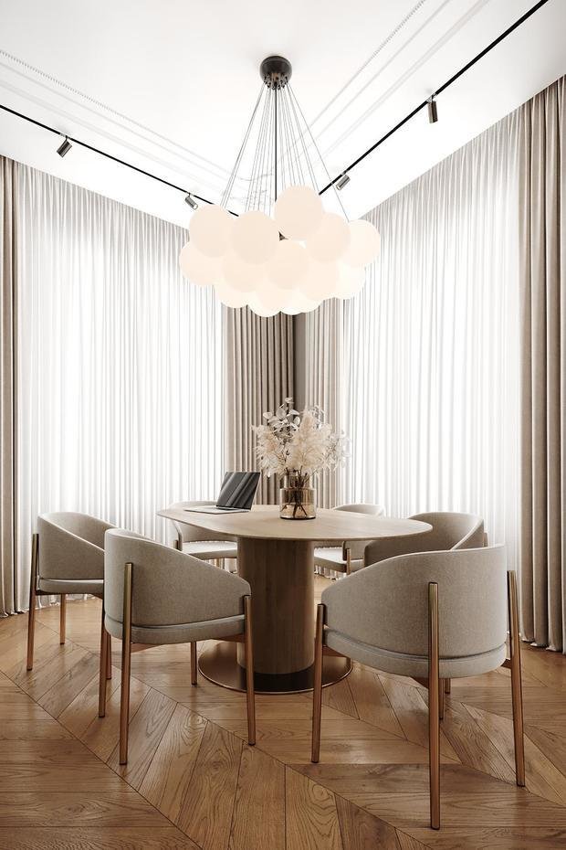 Фото из портфолио Cветлый интерьер в стиле современная классика в ЖК Neva Haus - 177 кв. метров – фотографии дизайна интерьеров на INMYROOM